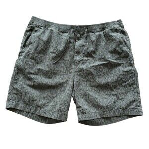 Barbour Mens Shorts 2XL (36X7) Callercove Seersucker Vintage Green TE31